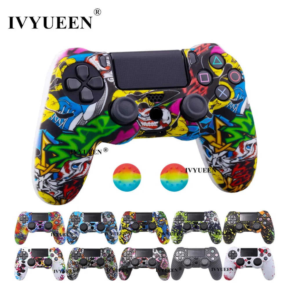 IVYUEEN Silicone Protective Skin Case for Sony Dualshock 4